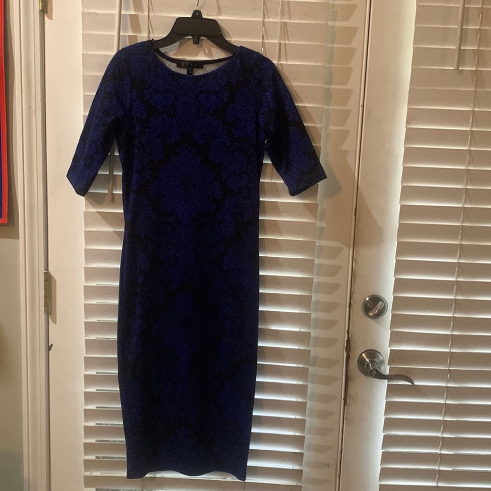 Adult M navy dress mid calf length